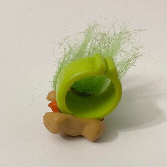 Vintage Troll Doll Halloween Masked Man Ring Troll Dolls Green - Picture 16 of 16